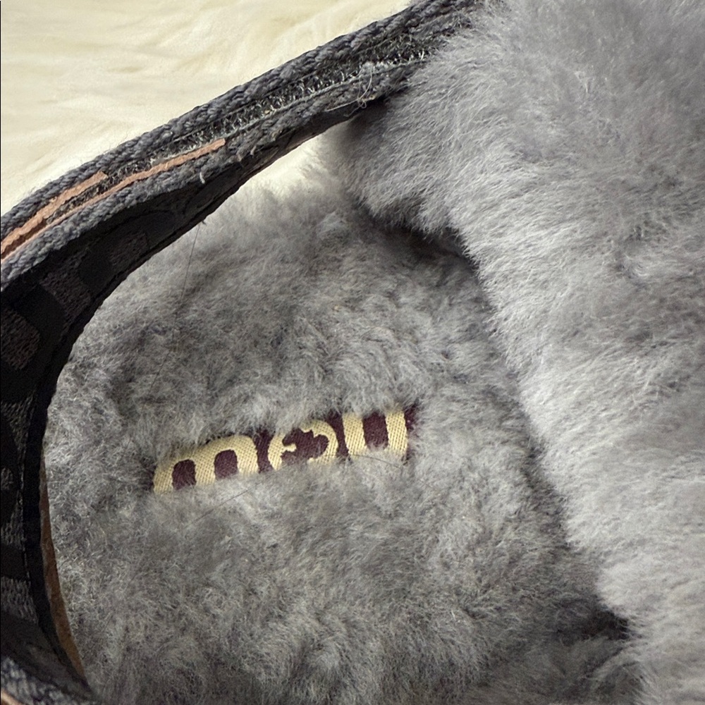 MOU Lambswool Slingback Sandals - Picture 5 of 10